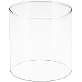 American Mantle Clear Straight Lantern Globe: CLG8500 (Replacement for CLMN R690B048C) - 4.92"x4.92"x5.31"