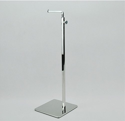 General Metal Handbag Display Stand Holder, Stainless Steel & Iron, Adjustable Height 40-66cm, Silver