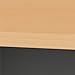 Bush Business Furniture Series A & C 79W x 34D Racetrack Oval Conference Table in Beech
