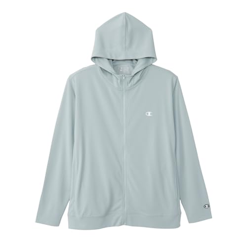 [チャンピオン] 長袖 UVカット ポリエステル100％ 抗菌防臭 速乾 ワンポイントロゴ ラッシュガード ZIP HOODED SHIRT BASIC SPORTS C3-BS410Z C3-BS410Z-580-XL