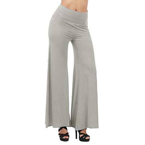 Goldatila Pantalones De Mujer De Cintura Alta Pierna Ancha