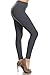 Leggings Depot Ultra Soft Basic Solid Plain Best SELLER Leggings Pants (Plus Size (Size 12-24), Charcoal Grey)