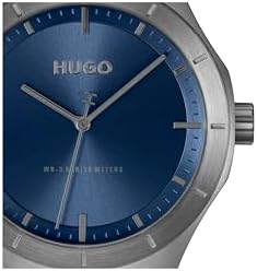 Montre à Mouvement à Quartz Trois Aiguilles Gris Collection #LIT avec Bracelet en Acier Inoxydable Gris - 1530448