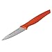 Rachael Ray Cutlery 2-Piece Japanese Stainless Steel Fruit and Vegetable Knife Set with Orange Handles and Sheaths