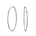 Bling Jewelry Sterling Silver Thin Continuous Endless Hoop Earrings