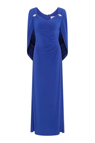 Gina Bacconi Women's Back Shoulder Maxi Dress Cocktail, Blue, 10