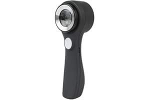 TRIRUNPDL Handheld Jewelers Loupe with Scale, Multi-Function 10X USB Rechargeable Coin Magnifier with Touch Brightness Adjustable Light, Magnifying Glass Loop with UV and LED Light for Coins Jewelry