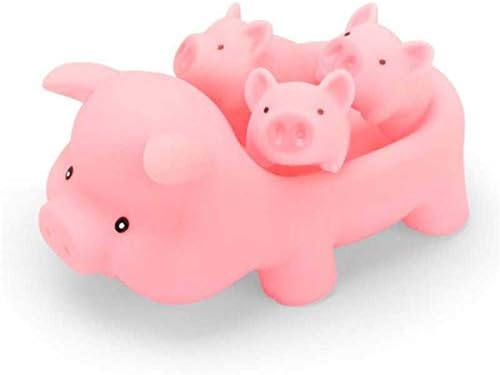 TONKOW Cute Animal Floating Bath Toy Pink Bath Toys Squirtin Educational Foam Baby Letters And Perfect Little Squirts Fun Mini Rubber Pigs Pig Bath