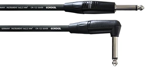 Cordial Intro Series C II 6 PR Straight to Angled Instrument and guitar cable - 6m