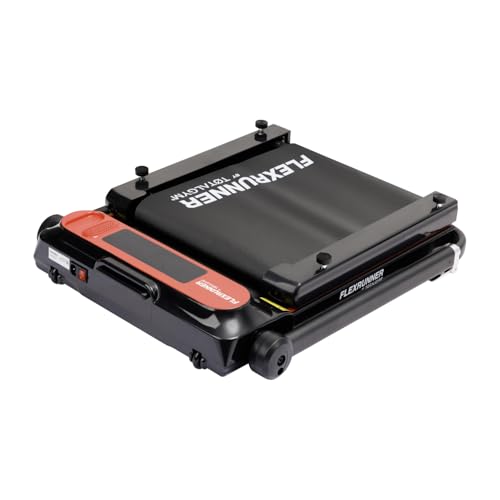 CV Directo FlexRunner Caminadora Plegable Portátil para Ejercicio en Hogar y Oficina 8 Velocidades by TotalGym con Conexión y Bocina Bluetooth Panel Digital Contador de Calorias