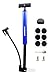 Kitbest Bike Pump, Bike Tire Pump Bicycle Air Pump with Glueless Puncture Kit fits Presta and Schader Valve, Portable Mini Bike Pump Cycle Air Pump for Road and Mountain Tire, Stroller, Sports Ball primary