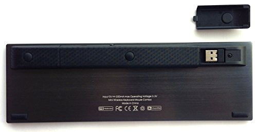 Rii (Newest Version) K12+ Mini Wireless Keyboard with Touchpad Mouse ...