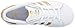 adidas Originals Unisex-Kids Superstar C, White/Gold Metallic/Blue, 12 M US Little Kid