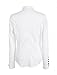 Allegra K Women's Button Down Long Sleeve Casual Office Work Ruched Shirt White M (US 10)