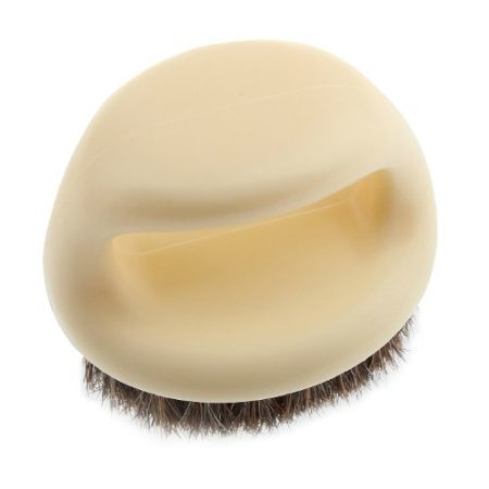 Windspeed High Quality Horse Hair Soft Brush horse mane Shoe Brush pappus bag brush (beige) + Cable Tie