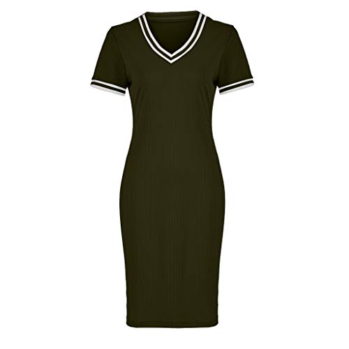 2 Caopixx+Casual+Stretchy+Bodycon+Dress