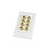 Mediabridge™ Speaker Wall Plate w/Binding Posts (4 Pair) - Free Low Voltage Metal Mounting Bracket (1-Gang) Binding Post 2-Piece Inset Wall Plate for 2 Speakers (Part# WP1-BPX4)