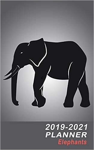 2019 2021 planner elephants small weekly 3 year organizer notebook silhouette elephant 2 3 year planners elephants dot red 9781790359714 amazon com books amazon com