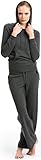 Women's Lounge Pants - 100% Cashmere - by Citizen Cashmere (Dark Gray)