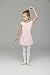 AUKARENY Dance Leotard for Girls, Skirted Short Sleeve, Dance Dress Ballet (Small (4-6), Ballet Pink)