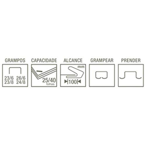 Grampeador de mesa até 40 folhas sem extrator C 15 Cis
