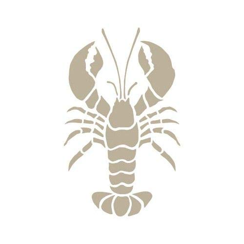 TODO-STENCIL Stencil Mini Deco Figure 137 Lobster Exterior Measurements: 12 x 12 Internal Design Measurements: 9 x 10 cm