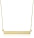 Amazon Collection 14K Yellow Gold Flat Bar Rolo- Chain Necklace, 18