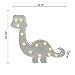 Obrecis Light Up Dinosaur Marquee Sign, Night Lights with Remote Control Timer Dimmable Dinosaur Decor for Children Gift Bedroom Baby Nursery Lamp (RC White Dinosaur)