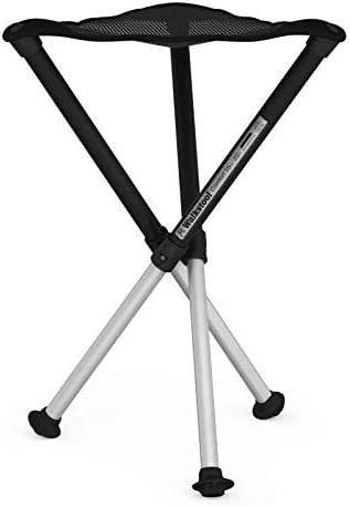 Walkstool Comfort - Three Legged Telescopic Chair - Silver and Black - 45/55/65/75 cm