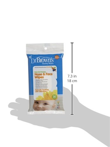 Dr. Brown's Nose and Face Wipes, 30 Count