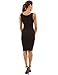 PattyBoutik Mama Cowl Neck Sleeveless Side Ruched Maternity Dress (Black M)
