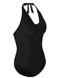 Bañador de una pieza para dama, color negro