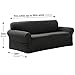 Maytex Pixel Ultra Soft Stretch Sofa Couch Furniture Cover Slipcover, Charcoal