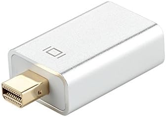 QCEs Thunderbolt to HDMI Adapter, Mini DisplayPort to HDMI Adapter Dongle Super Slim for Apple MacBook Air Pro, iMac, Microsoft Surface Pro Dock to TV/Monitor/Projector -Silver Aluminum Shell