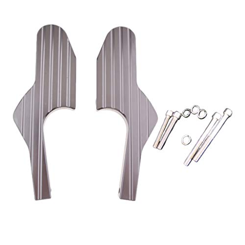 gazechimp Voetsteunverlenging Verlengde Voetsteunen Achter voor Vespa GTS 300ie Super Touring - Titanium - Afbeelding 3