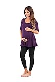 Women's Draped Maternity Tunic Top by Rags and Couture - Made in USA