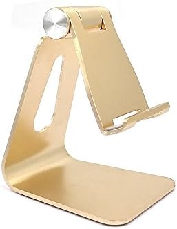 Adjustable Cell Phone Stand, iPhone Stand, Advanced Aluminum Stand Holder for Mobile Phone (All Size) and Tablet (Luxury Gold)