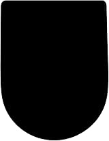AQUALONA Premium Thermoplastic Toilet Seat Soft Close D Shape Black