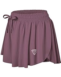 Wsirmet Womens Flowy Athletic Shorts 2 in 1 Workout