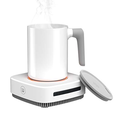 Mug Warmer, Coffee Mug Warmer for Desk, Beverage Cooler, Cup Warmer with Mug, Mug Warmer and Cooler with Auto Shut Off Function for Safety, Waterproof and Easy to Clean Mug for Home, Office