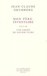 Mon père, inventaire