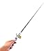 DORABO Mini Portable Pocket Rod Pen Shape Aluminum Alloy Fishing Rod with Pole Reel Combos (Blue)