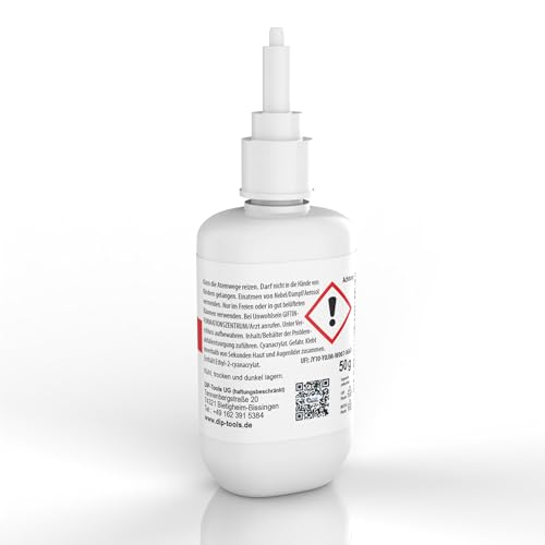 DIP-Tools Powerkleber 50g I schnelltrocknend und lange haltbar, Hochleistungskleber Kleber extra stark, für Leder, Pappe Holz Kork Schaum Kunststoff Gummi Metall, Kunststoffkleber Metallkleber thumbnail 3