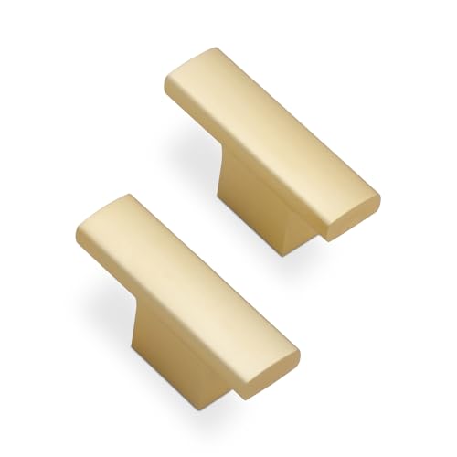 BUKOBYHE Brushed Gold Kitchen Cabinet Knobs
