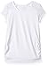 French Toast Girls' Big Short Sleeve Lace Shoulder Tee, White, M (7/8)