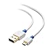 Cable Matters 3-Pack USB to Micro USB Cable (Micro USB Charging Cable) in White 3 Feet
