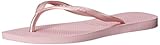 Havaianas Women's Slim Sandal Flip Flop, Crystal Rose/Crystal Rose, 37 BR/7/8 M US