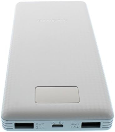 TopQPS Luminant PRO 20000mah High Capacity Power Bank-Li-Polymer External Battery, with Intelligent Charging Dual USB-Perfect for iPhones, Samsung Phones &amp; Professionals on the Go (White)