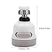 Kitchen Water Filter Faucet, 360 Degree Rotatable Adjustable Water Filter Tap Home Flexible Water Saving Faucet Sprayer Swivel Faucet Spray for Kitchen Bathroom, 2.17 * 3.35in, 3