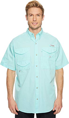 Columbia Men's Standard Bonehead SS Shirt, Gulf Stream, XX-Small